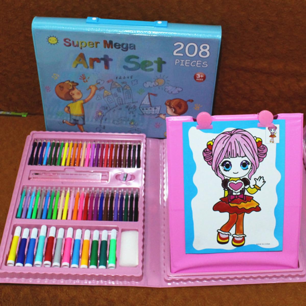 PRETYZOOM 208 Pezzi Set di Penne Gel Colorate per Disegno e Colorazione, Ricariche Fluorescenti, in Plastica, per Diari e Doodling, e Adulti