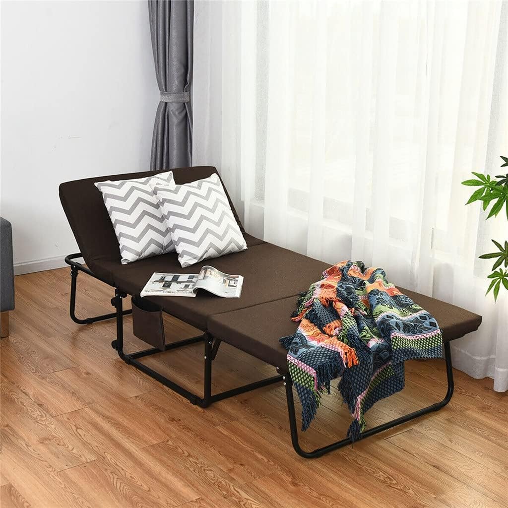 Folding Lazy Sofa Chair Stylish Sofa Couch Beds Lounge Chair W/Pillow Coffee Home Furniture