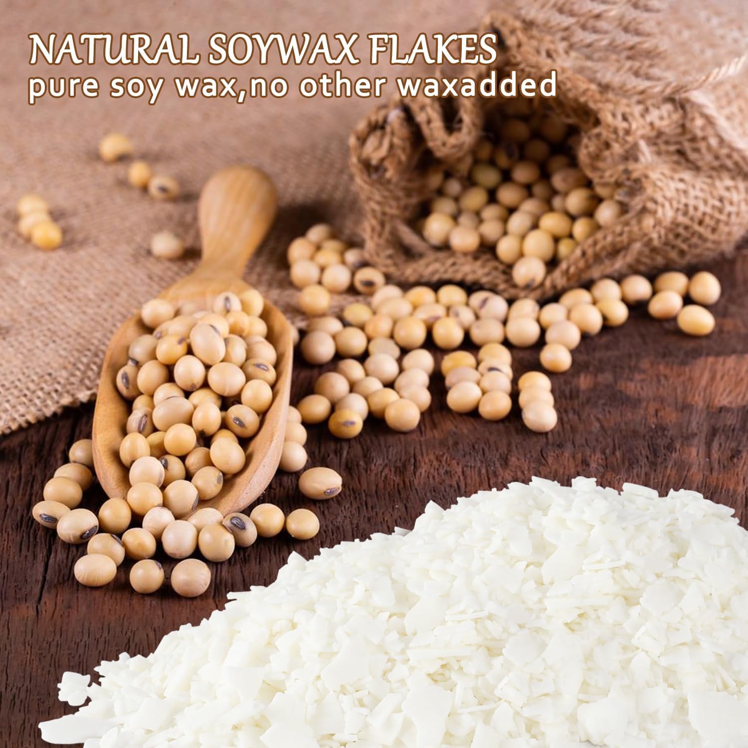 Grcdoyvl Cera de soja natural para hacer velas, bolsa de 20 libras, copos de cera de soja, vela de bricolaje