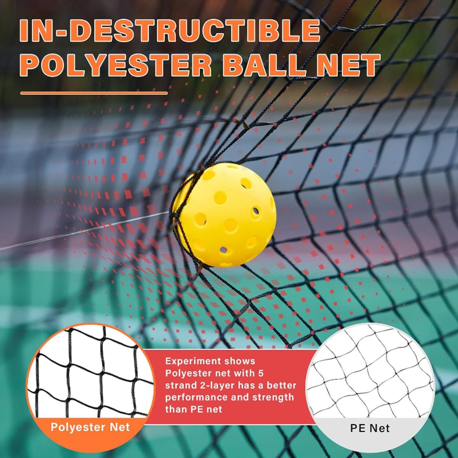 Rete Pickleball Regolamentare per Interno/Esterno | Struttura Autoportante 6.7m | Rete Allenamento per Pallavolo, Tennis, Fitness e Giardino