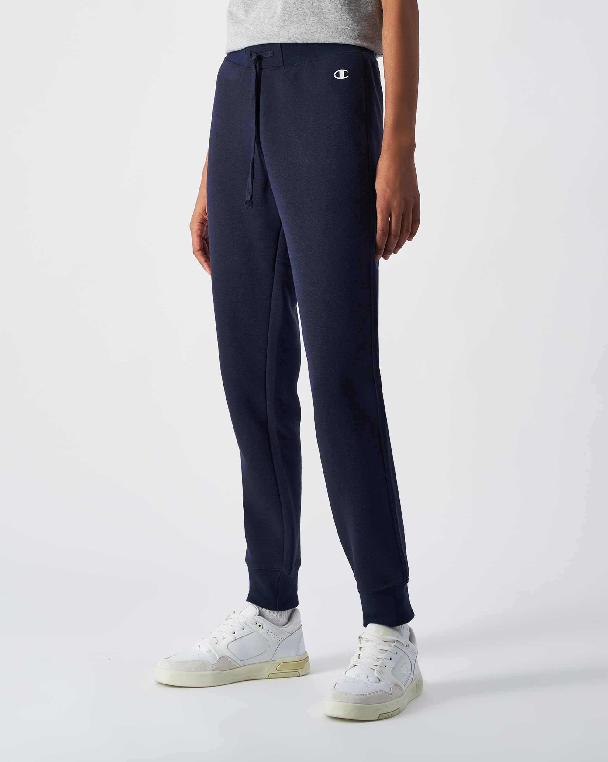 Champion Legacy Champion Basics W Light Powerblend Fleece Rib Cuff - Pantalon de survêtement - Jogger, Revers gratté - Femme