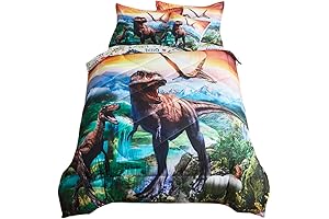 Dinosaur Comforter Full Size Dinosaur Bedding Set for Kids Dinosaur Comforter Set...
