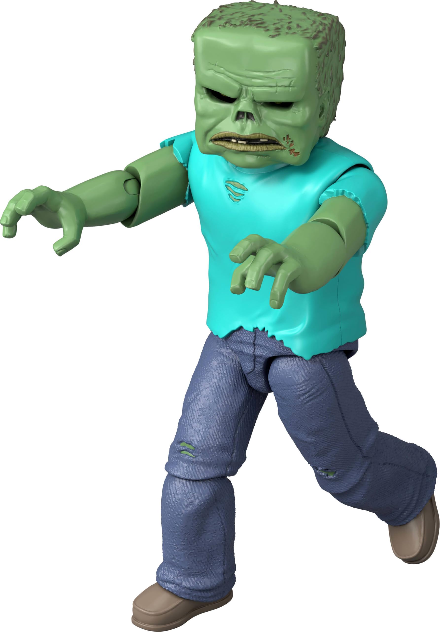 Amazon | マインクラフト映画アクションフィギュア - ゾンビ | ソフビ