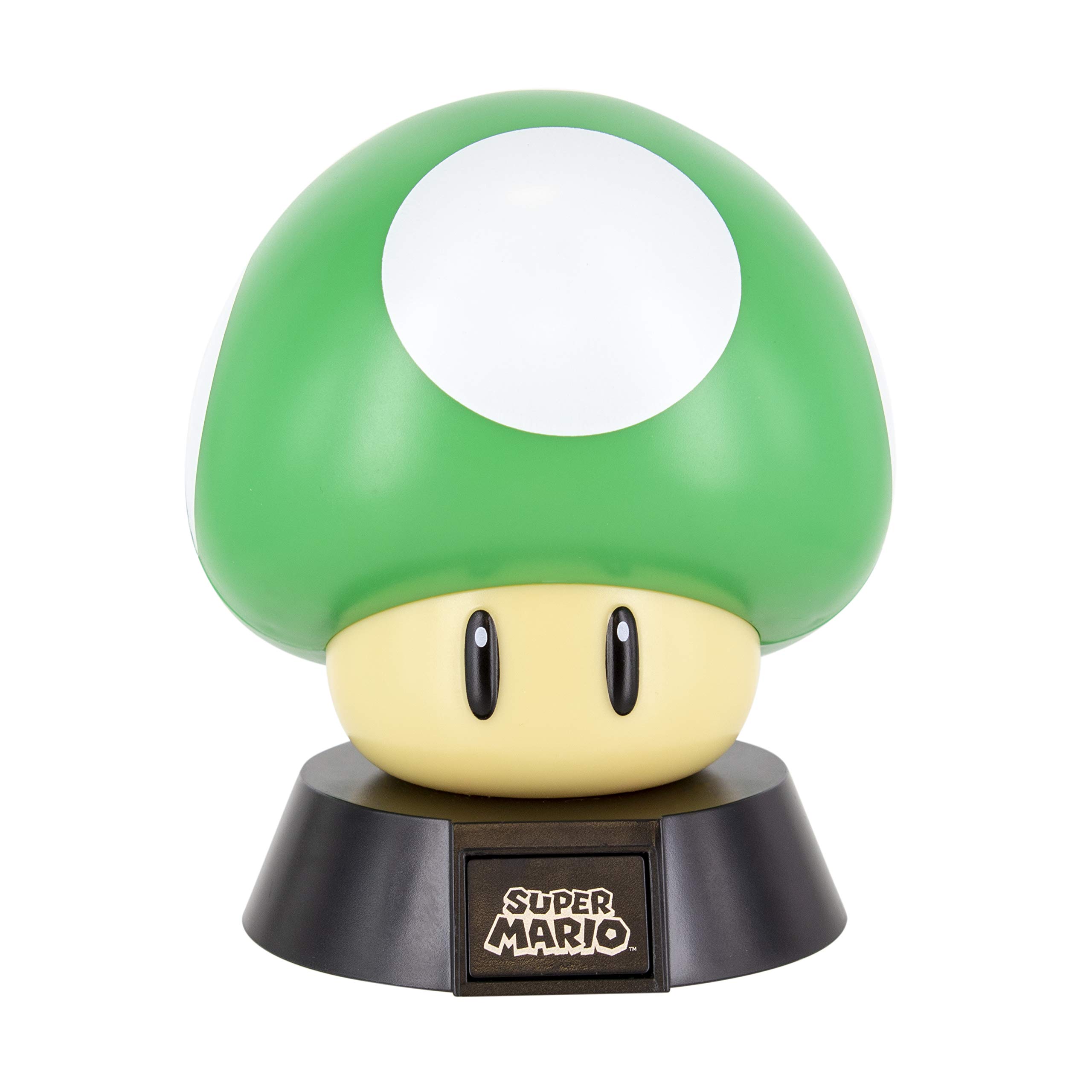 Paladone 1Up Mushroom Icon Light con licencia oficial de Nintendo Coleccionable, ideal para dormitorios de niños, oficina y hogar, mercancía de juegos de cultura pop, 1 W, verde