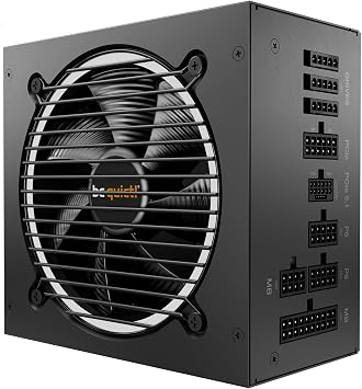 be quiet! Pure Power 12 M 750W Power Supply, 80 Plus Gold Efficiency, ATX 3.1 PSU with Full Support for PCIe 5.1 GPUs, exceptionally Silent 120mm be quiet! Fan, 2 Strong 12V-Rails, Modular Cables