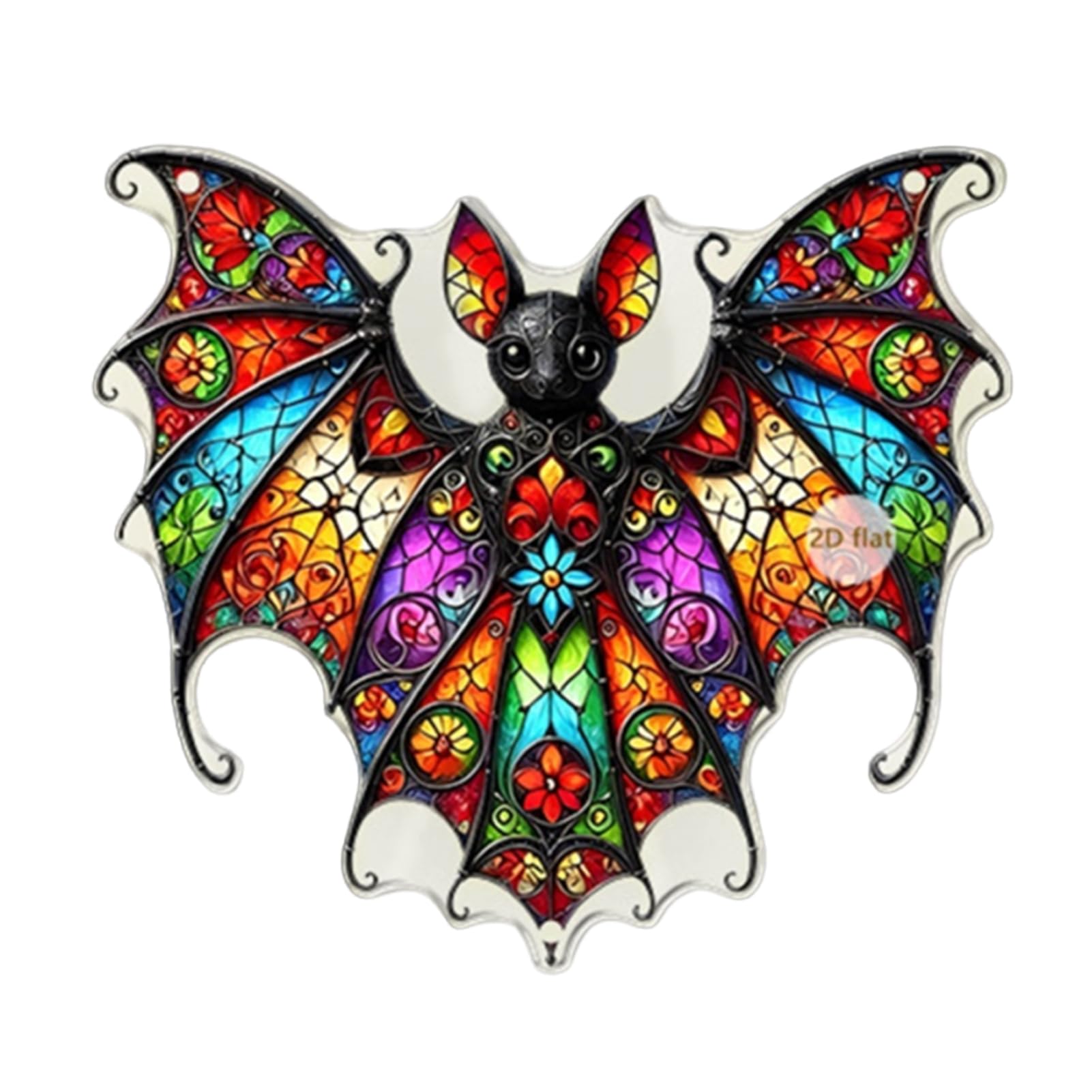 Ghost Window Sun Catcher, Sun Catchers with Bat Pumpkin, Outdoor Hanging Ornaments, Colourful Window Decor for Home Garden Conservatory Wall, for Mum Grandma I