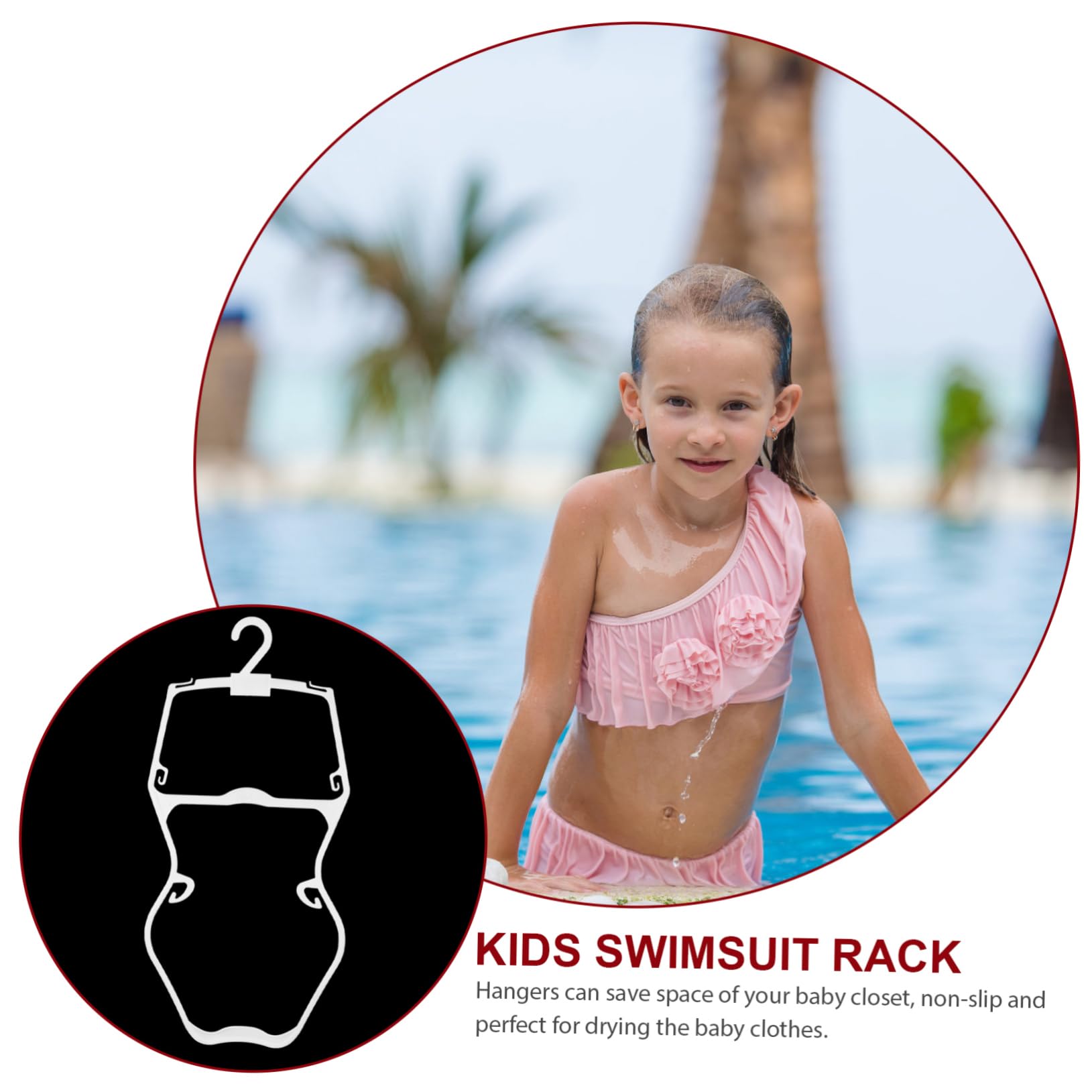 5 Perchas de Plástico para Niños Pequeños Capacidad Fuerte y Diseño Antideslizante Ideales para Celebracion Verano y Ropa de Ñiño
