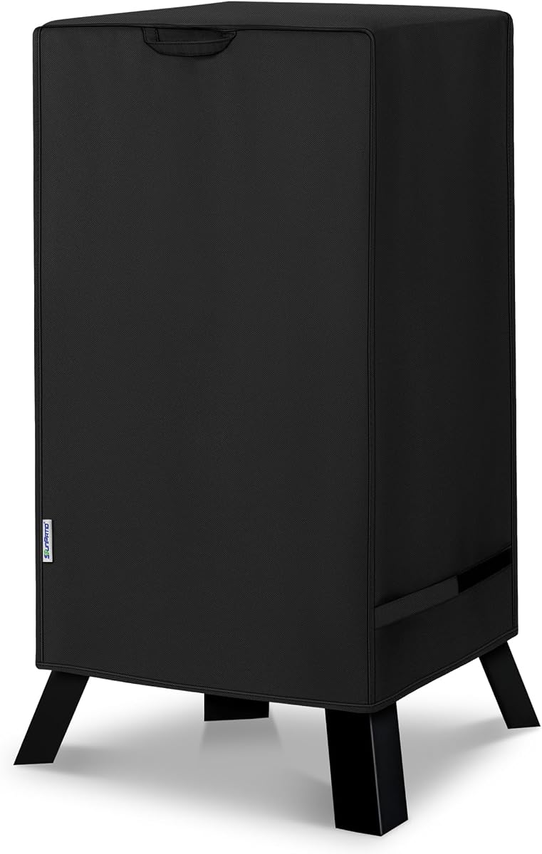 Cubierta para ahumador eléctrico de 40 pulgadas, resistente al agua, cubierta vertical para parrilla de propano, compatible con Masterbuilt, Smoke Hollow, Pit Boss Square BBQ Smoker y más, 25 pulgadas de ancho x 17 pulgadas de profundidad x 39 pulgadas de alto