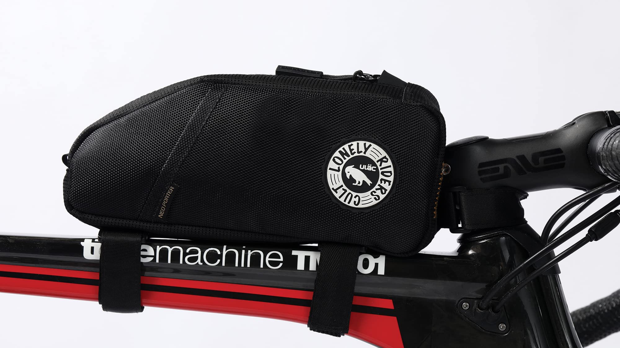 ULAC Borsa Telaio Bici Accessori - Borsa Bici Telaio Impermeabile 1,2L Portaoggetti Complementi Bici Borsa Telaio MTB Fissaggio Tubo Superiore 18x9x5,5 cm per Attrezzi Ciclismo