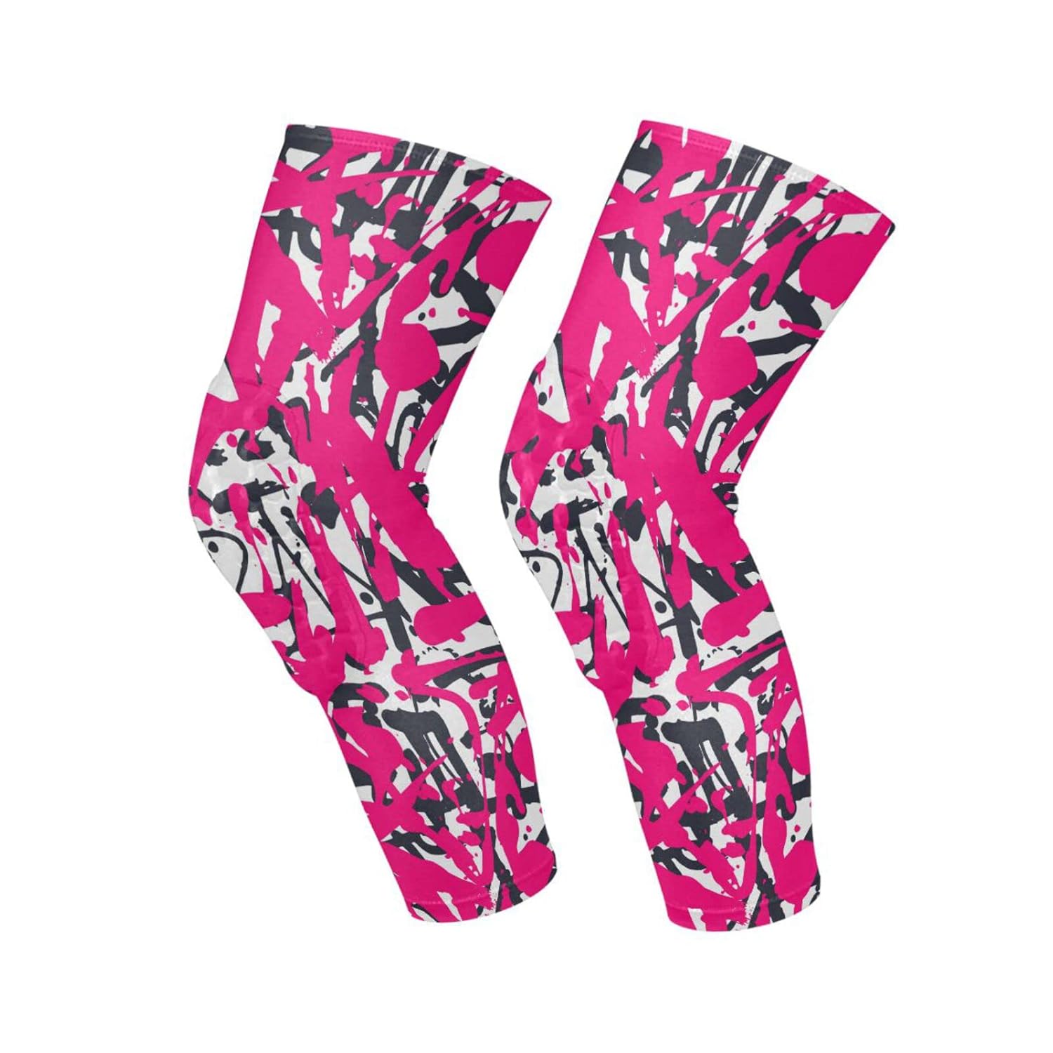 JUNZAN Graffiti Youth Knee Pads for Wrestling Basketball