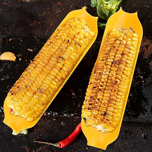 Miniatura 3 de Juego de 30 soportes y platos para mazorcas de maíz, soportes para mazorcas de maíz y kits de esparcidor de mantequilla, incluye 20 soportes para