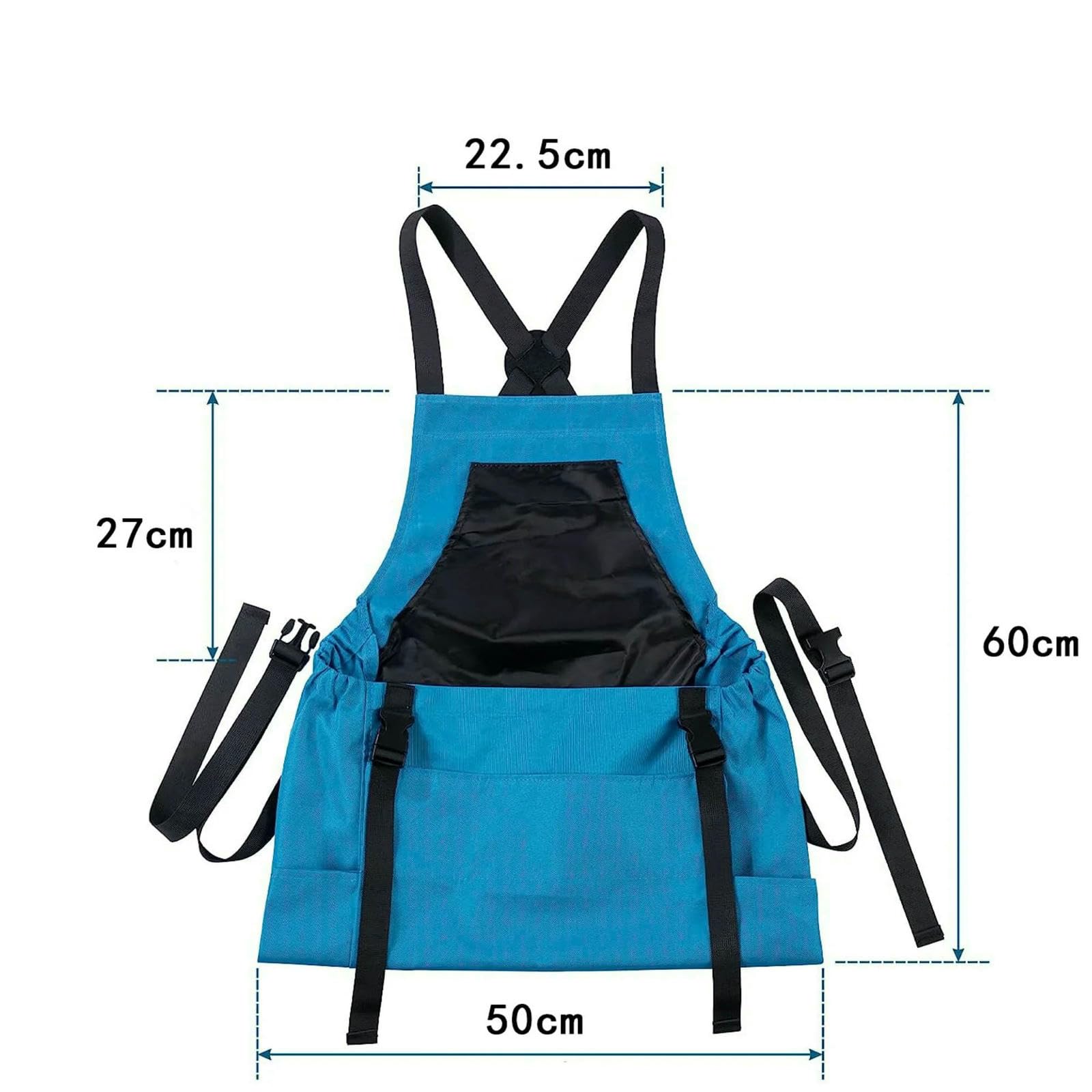 Tablier de Jardinage Outdoor Cueillette Grande Poche Quick Release Récolte Sac À Dos Outils Sac-Rouge