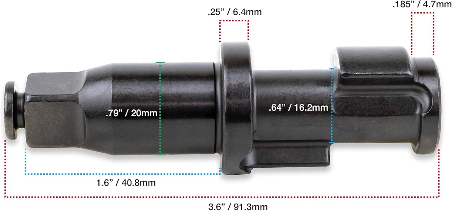 TOOLGUY Republic Replacement 1/2” Air Impact Anvil Compatible with IR2235TiMax / IR2235QTiMax with O-Ring and Retainer Clip