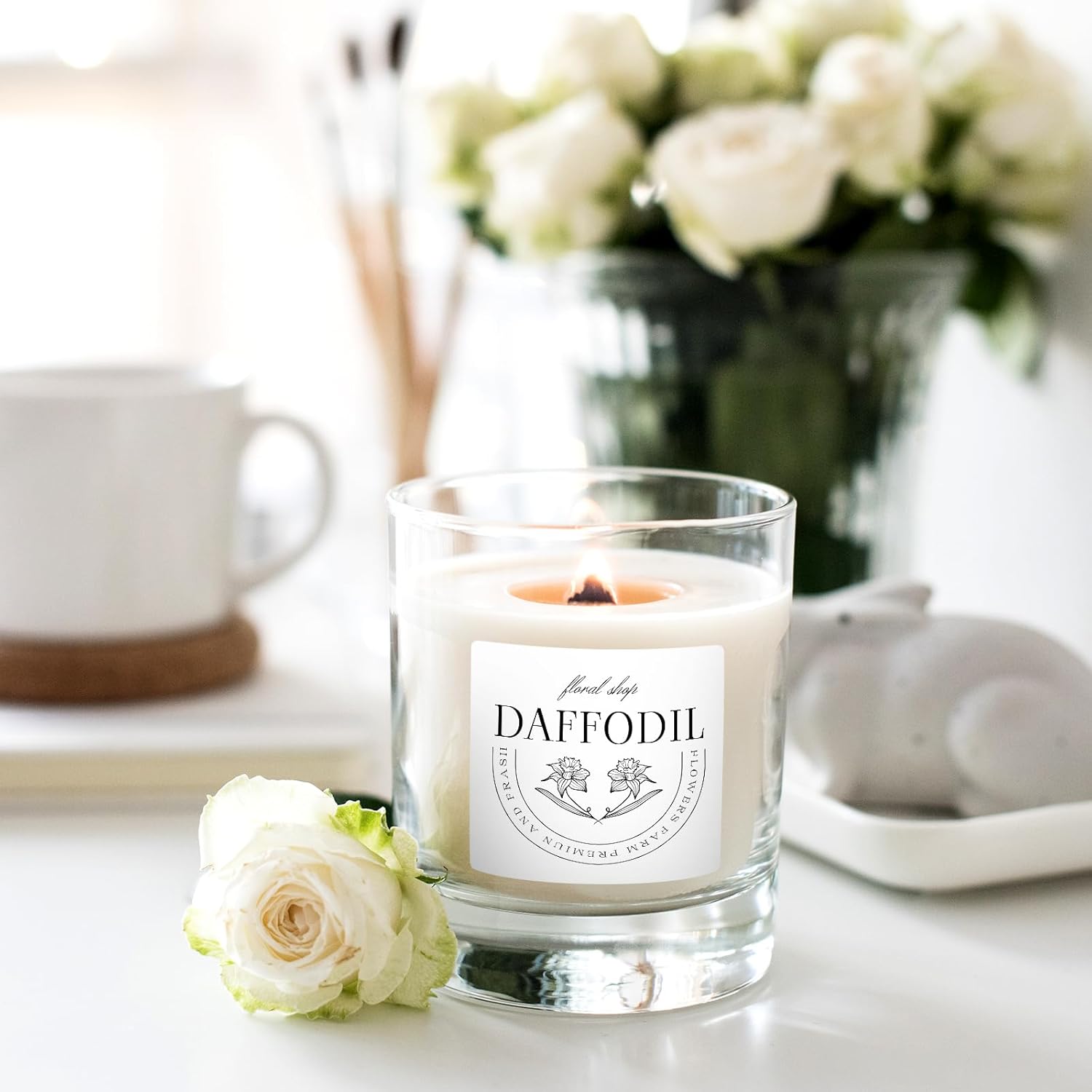 2" x 2" White Square Thermal Label Stickers, 2 Roll Self-Adhesive Large Square Direct Thermal Labels with Perforation Line Compatible with Most Thermal Printers (500 Sheets/Roll) - Image 5