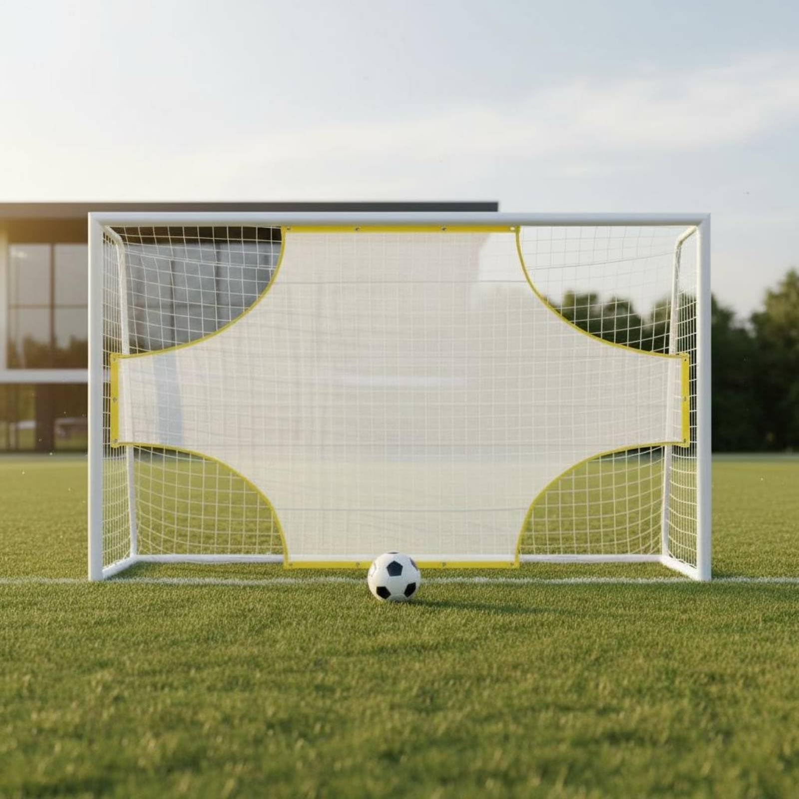 Rete Bersaglio Porta Calcio Rete Allenamento Calcio Pannello Obiettivo per Migliorare Controllo Struttura a Maglia Esagonale Robusta Ganci Elastici