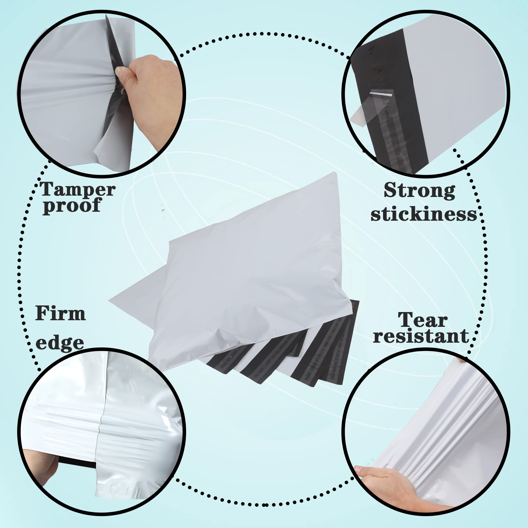 Pack De 10 Sobres De Envío Grandes 50x70 Cm, Opacos, Autoadhesivos E Impermeables, Ideales Para Ropa, Libros Y Documentos, Blanco
