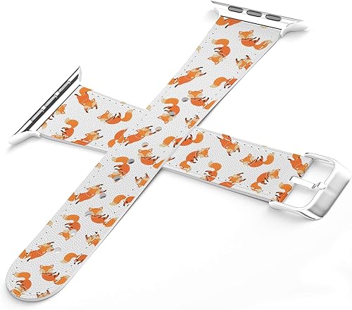 Miniatura 7 de Correa de muñeca compatible con Apple Watch Series 7654321SE y funda de teléfono a juego con patrón de animales, perezosos, flores lindas, ramas