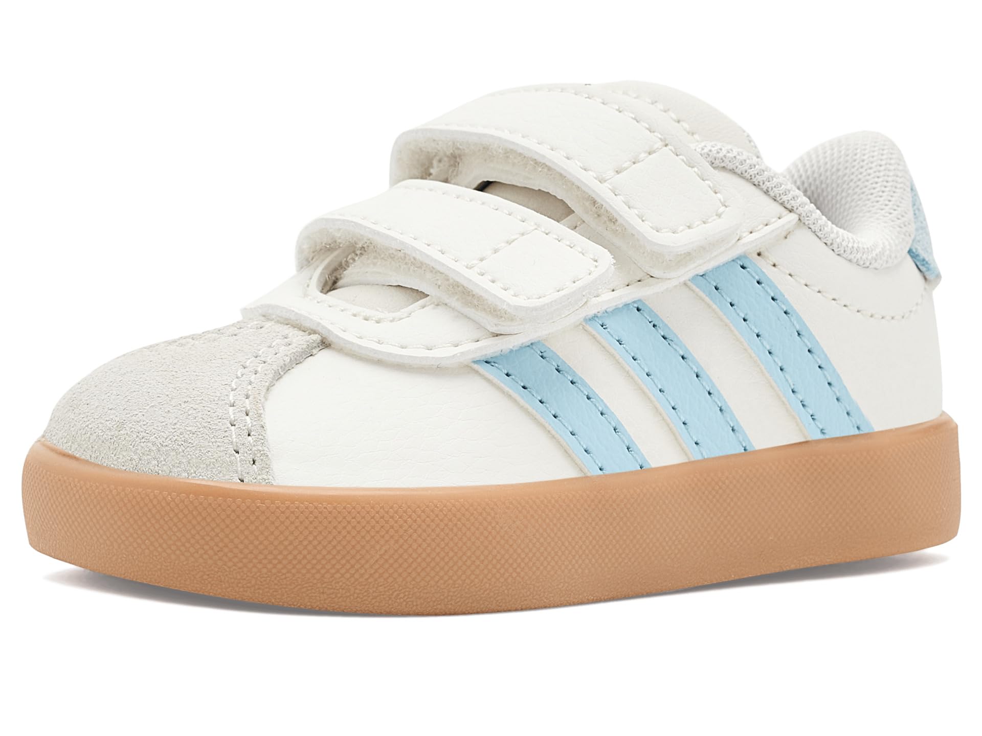 adidas Boys Vl Court 3.0 Slip On Sneakers Shoes Casual - Pink, White