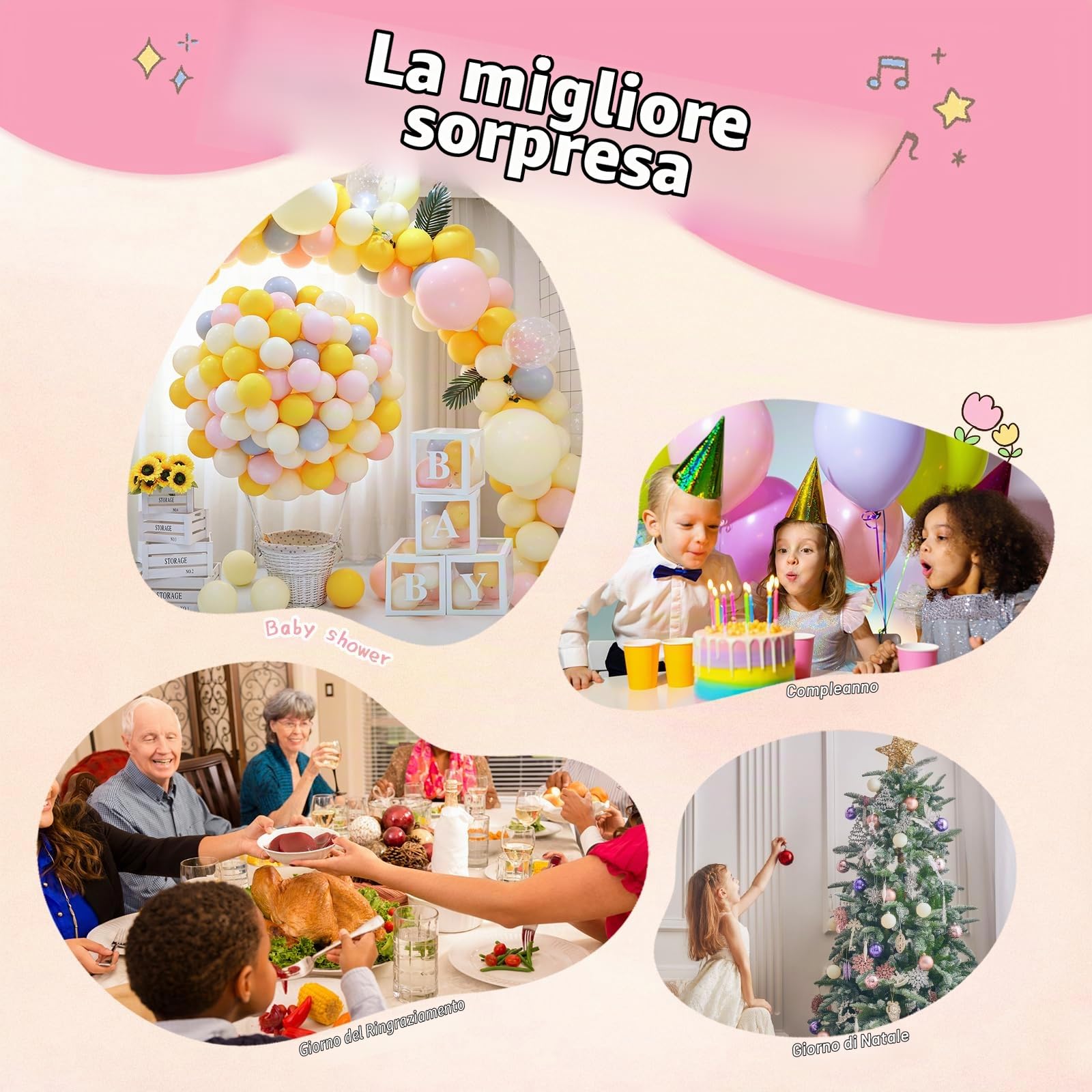 MorisMos 100cm Orso Peluche Gigante, XXL Rosa Orsacchiotto Peluche con Bambino, Orsetto Pupazzo Grande Teddy Bear Regalo per Bambino Lei Lui Fidanzata Compleanno Decorazioni