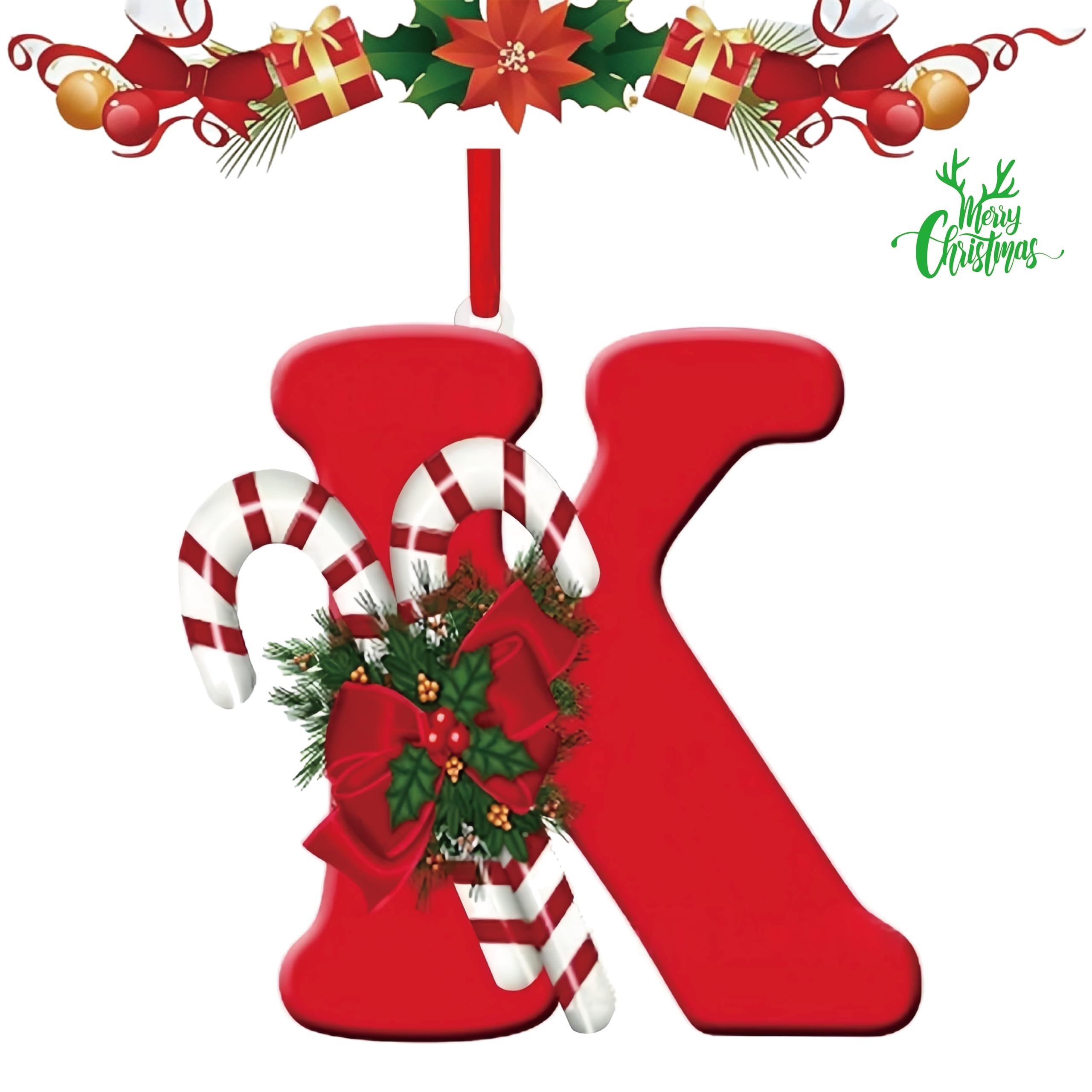 letter hanging Christmas tree decoration is a must-have for personalized DIY Christmas decoration. It is sturdy, not easily damaged or deformed, and can be used both indoors and outdoors (Letters-K)