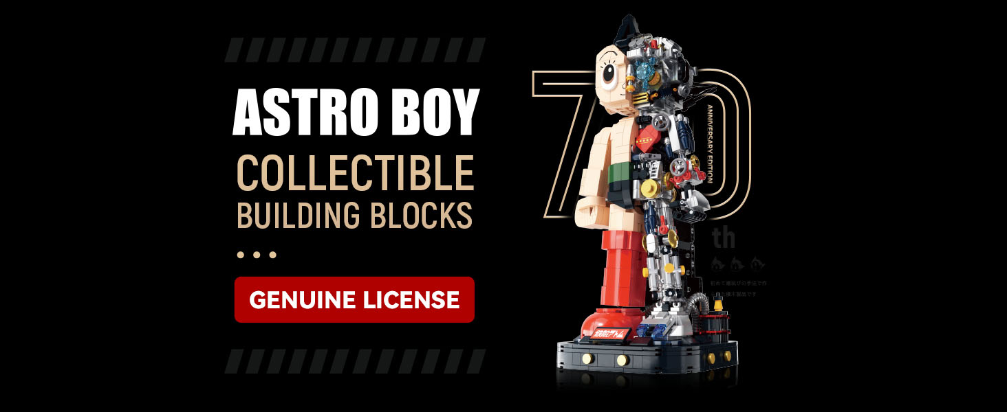 BRICKKK Astro Boy Building Kit, Creative Collectible Construction