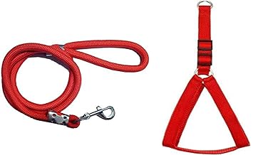 ADIOS RED Dog Body Cross Belt with Dog Lead