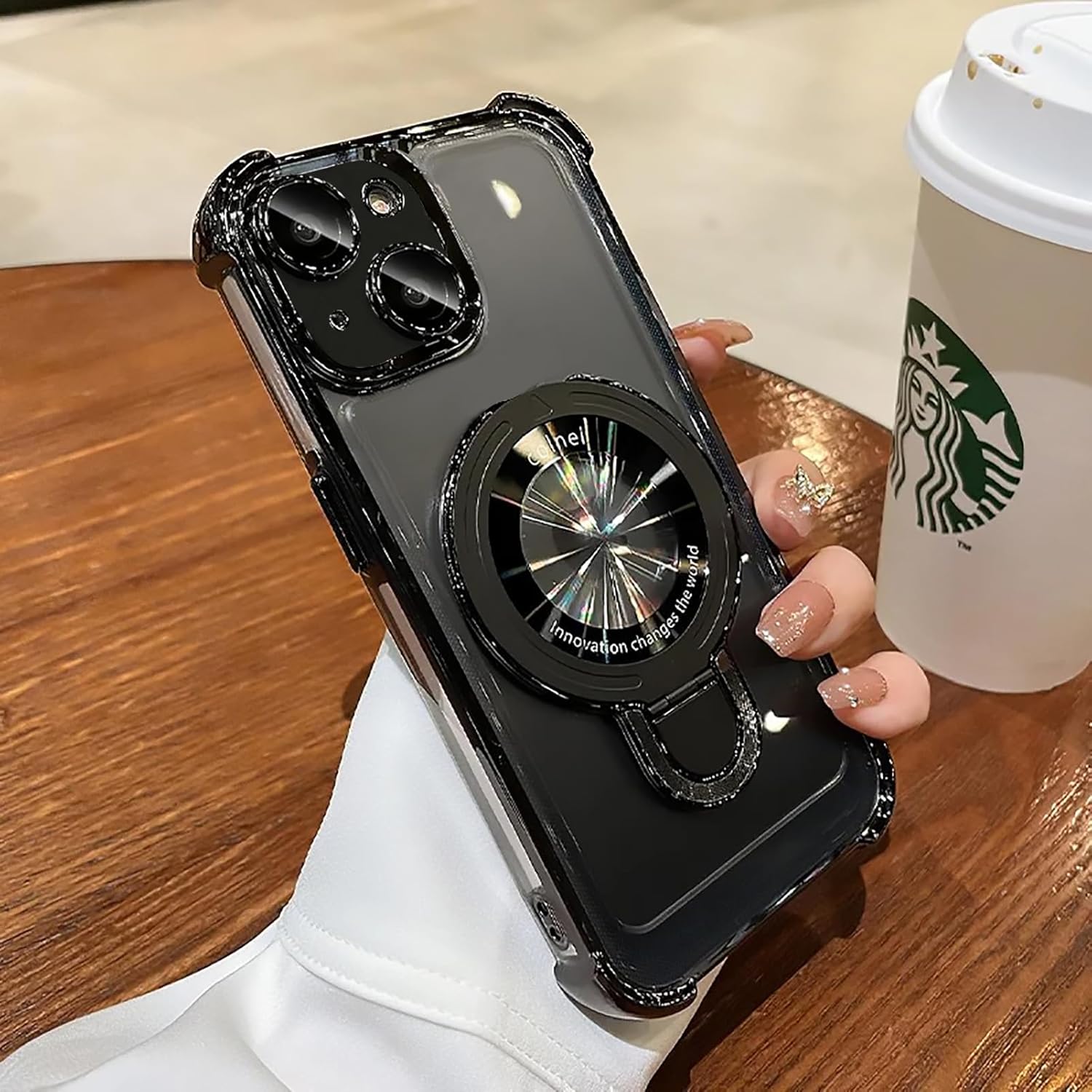 Amazon.com: Uioeua for iPhone 14 Plus Case with Magnetic Ring Stand ...