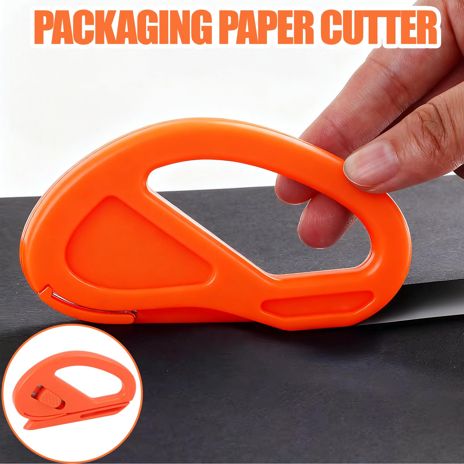 Coupe Papier Cadeau Lot de 2, Sliding Gift Wrapping Paper Cutter avec Lames, Safety Cutter Car, Lames Remplaçables