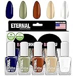 Eternal Nail Polish Set for Women (PLANET EARTH) - Nail Polish Set for Girls - Long Lasting & Quick Dry Nail Polish Kit for Home DIY Manicure & Pedicure - Made in USA, 13.5mL (Set of 5)