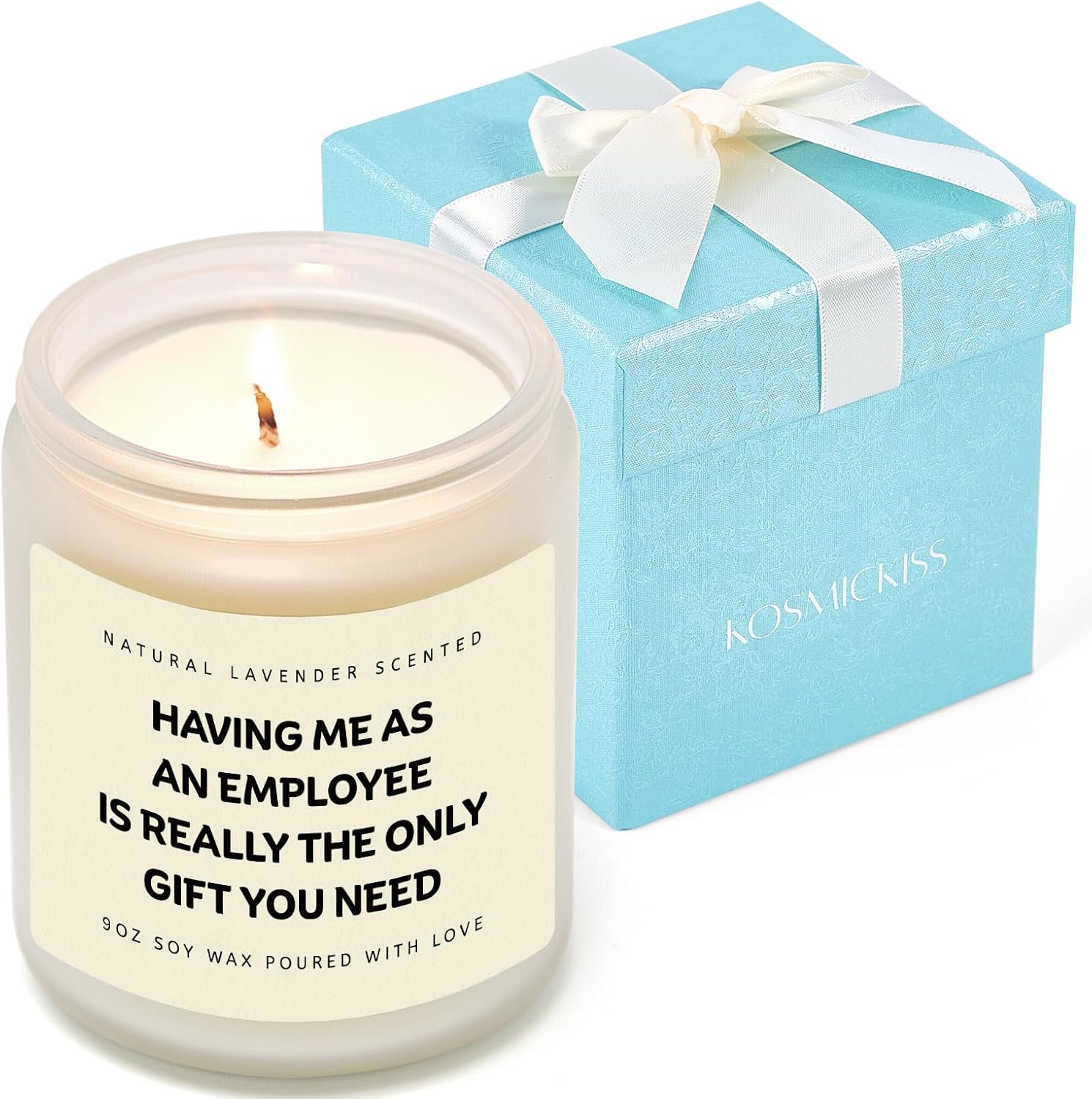 Boss Gifts for Women Men, Best Boss Day Gifts for Women Men, Bosses Day Christmas Thanksgiving Retirement Appreciation Gift for Bosses Lady Woman Man Coworker Manager Lavender Scented Soy Wax Candle