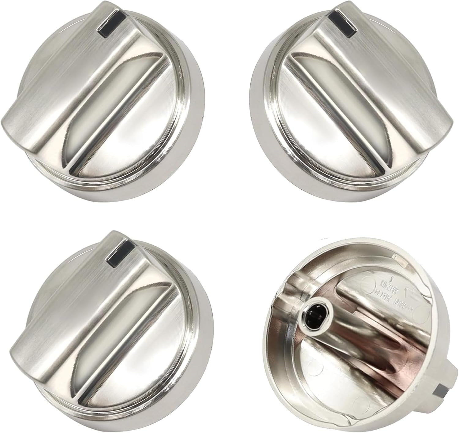 WB03X29300 for GE Gas Stove Knobs Gas Range KIP 5T06 Cooktop Replacement JGP3030SL1SS JGP3030SL2SS JGP3036SL1SS 4 PCS