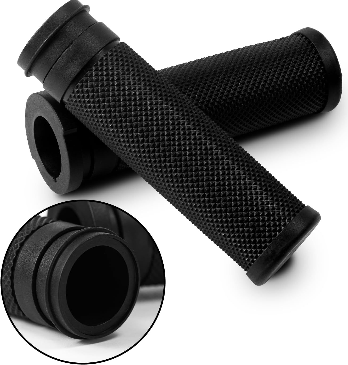 Motorcycle Control Hand Grips for 1" / 25mm Handle Bar Compatible with Harley Dyna Softail Touring Road King Street Glide Road Glide Electra Glide
