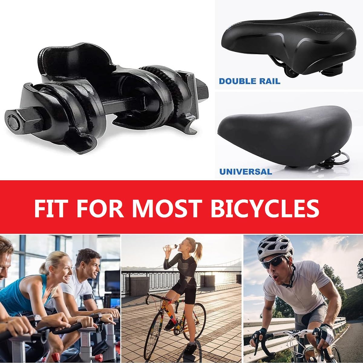 Sella Bici KIUIOM Comoda - Sellino Ergonomico Ampio Per City E Mountain Bike, Uomo/donna - Foto 10