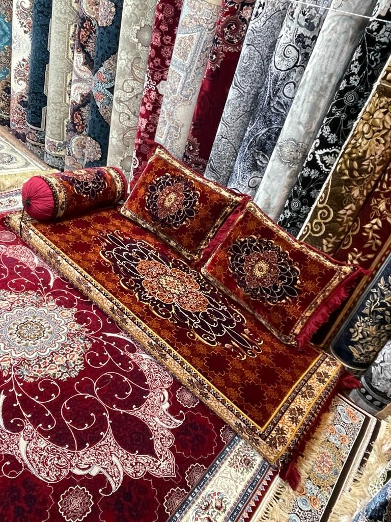 Luxury ProductArabic/Turkish/Afghani Floor Seating Sofa Couch,Floor Cushions,Arab Majlis sofa (Red)