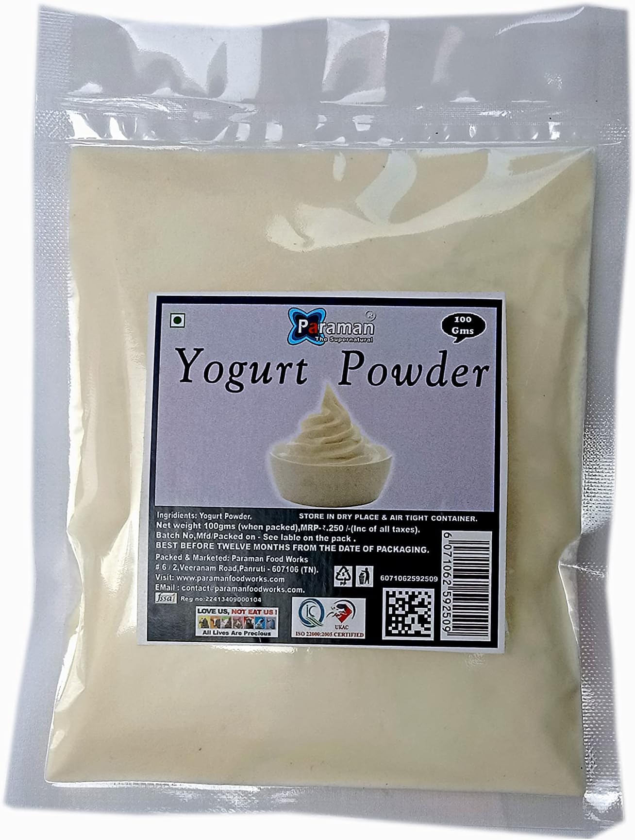Yogurt Powder (Spray Dired) - 100 Gms