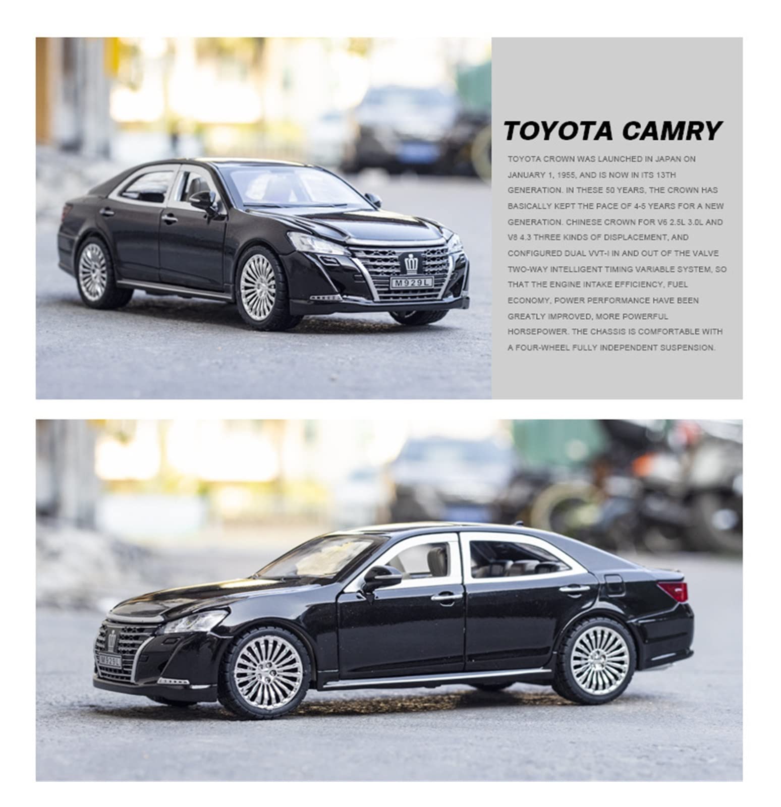 1/24TOYOTAクラウンカスタムミニカー トヨタ クラウン TOYOTA CROWN 1/24 ミニカー 全2色 ライト点灯