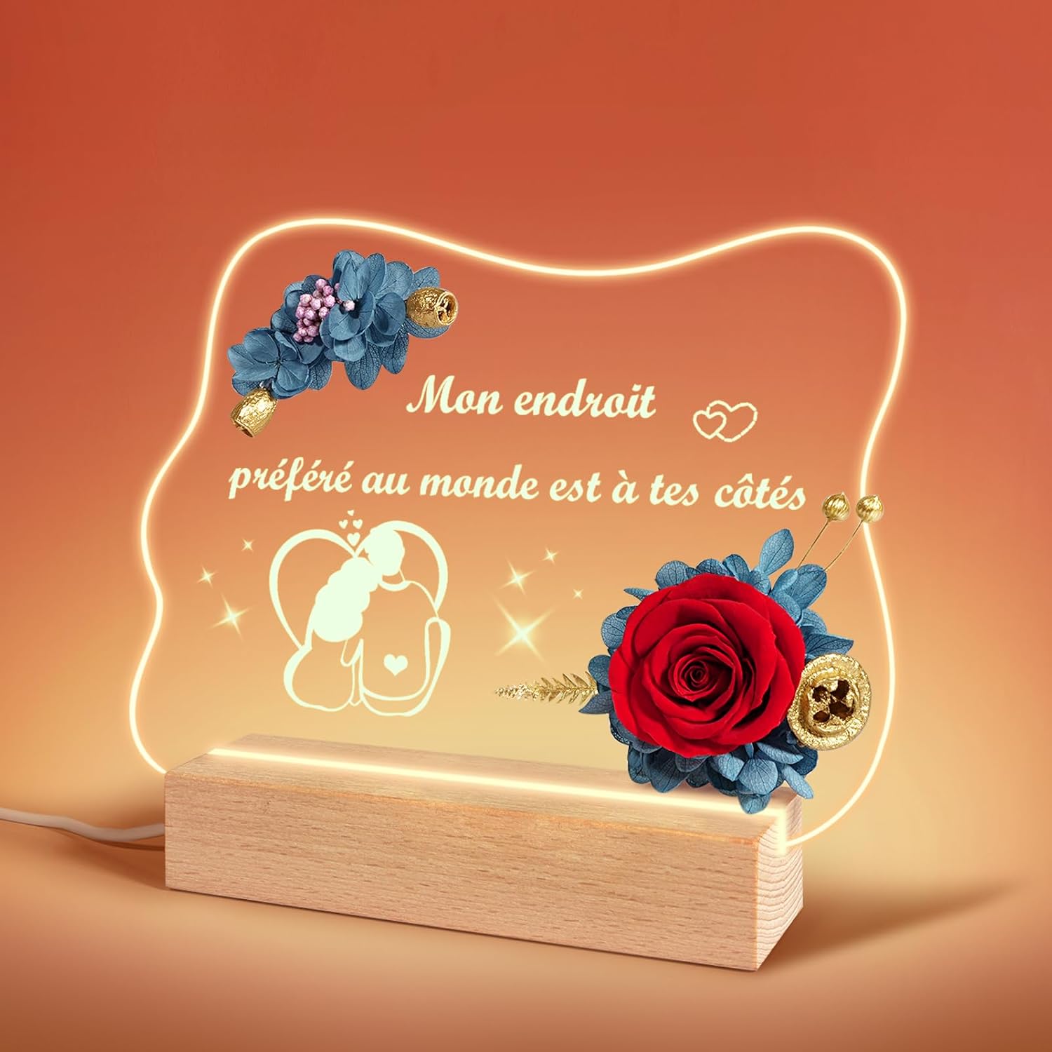 SycloPak Cadeau Saint Valentin Homme Femme,Cadeau Anniversaire Femme Homme,Idee Cadeau Couple