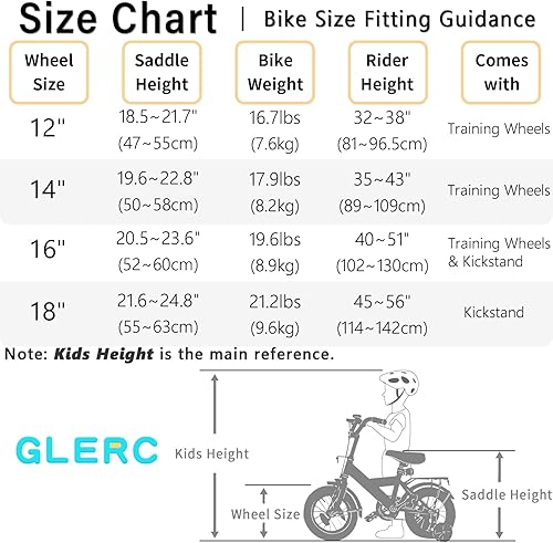 Miniatura 5 de Petimini Bicicleta para niñas con cesta para niños de 2 a 12 años, 12, 14, 16, 18, 20 pulgadas, con campana y ruedas de entrenamiento, varios colores