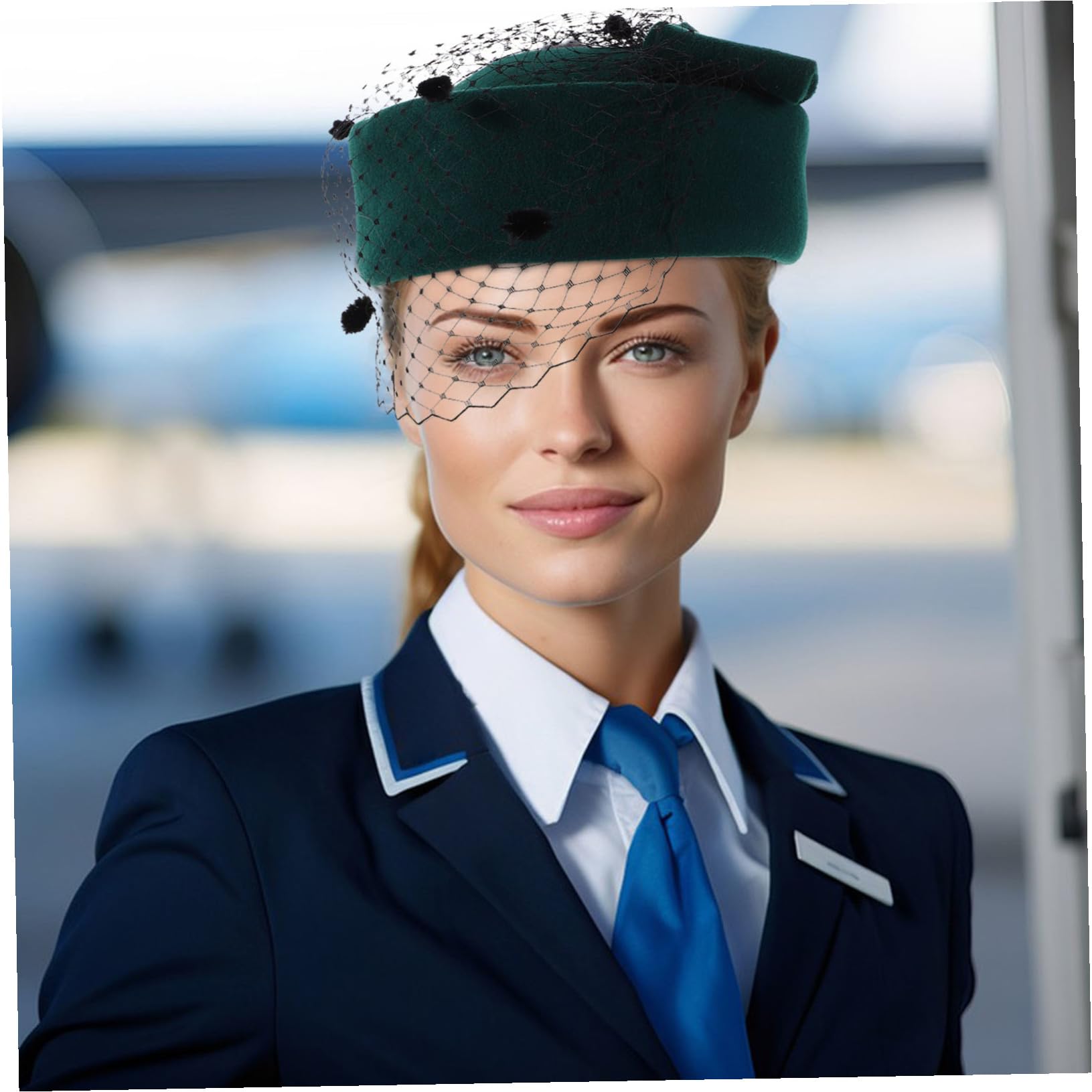 Garneck Basco da Donna in Lana con Fiocco e Velo, Cappello Fascinator Stile Britannico per Matrimonio, Cocktail e Cerimonie Invernali, Accessorio Elegante per Tea Party e Cosplay