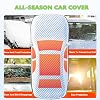 Funda para auto protectora contra granizo para Kia Sonet 2021-2026, de 5 capas reforzada y acolchada, con cremallera en puerta y tira reflectante, protección contra polvo 3