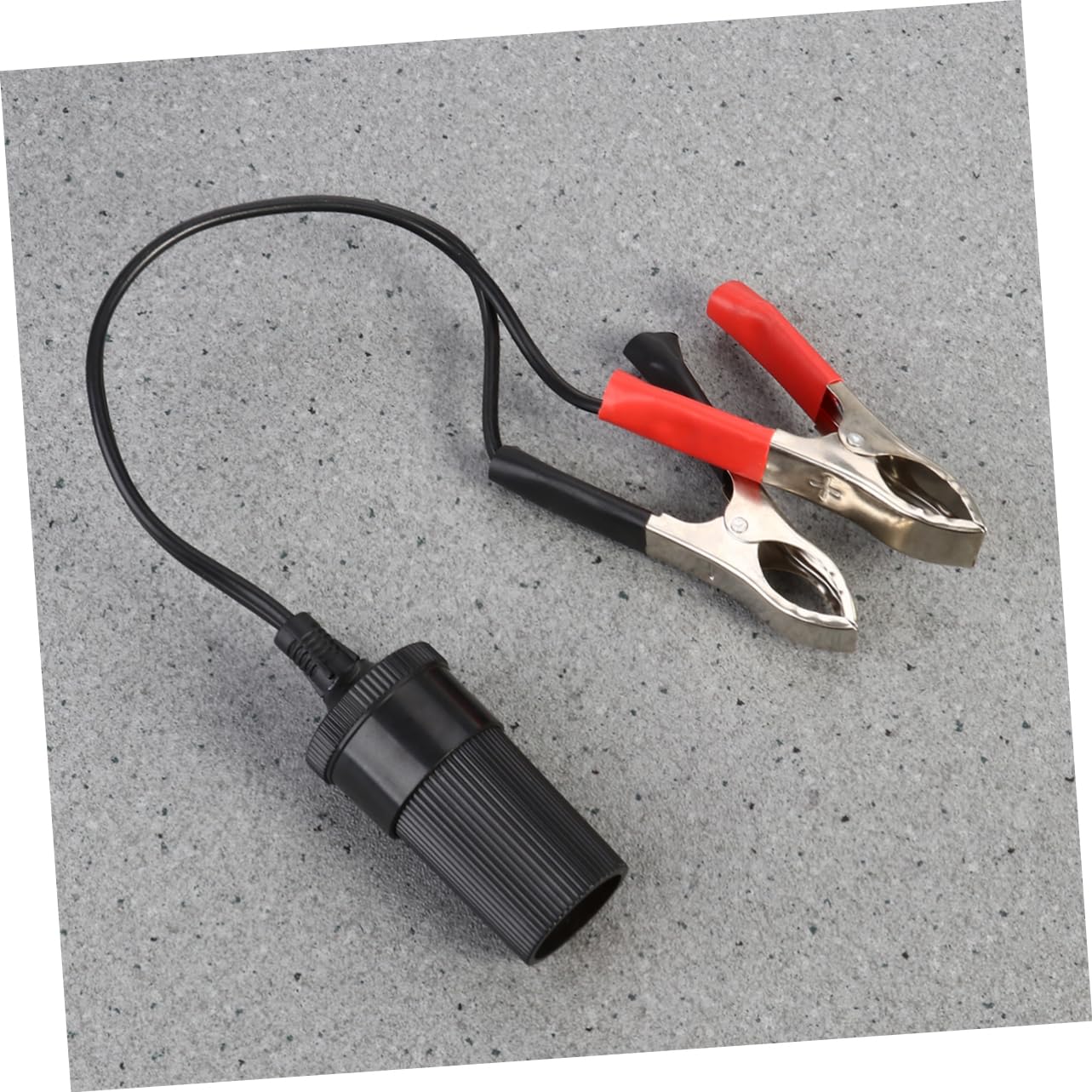 MAGICLULU Adaptateur Prise Allume-cigare 12v Clips de Batterie Automobile Noir 20 Cm Câble Acier Inoxydable pour Véhicule Auto Bateau Accessoires 12 Volts