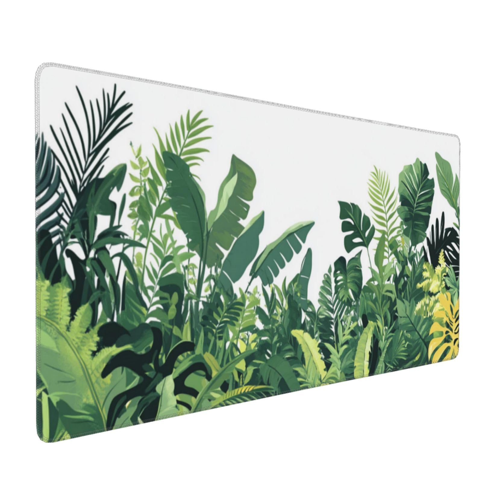 Tapis de Souris XXL 90 x 40 cm, Vert & Feuille Tapis de Bureau G667