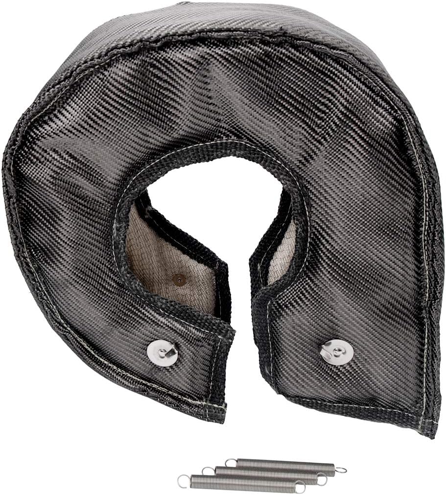 Carbon Fiber Turbo Blanket T6 Cover Turbocharger Heat Shield Cover Fastener Springs for T6