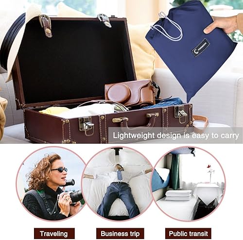 Vista 18 de Saco de dormir ligero para viajes, camping, saco de dormir para adultos, ligero, cálido, hotel, compacto, portátil, para interiores y exteriores