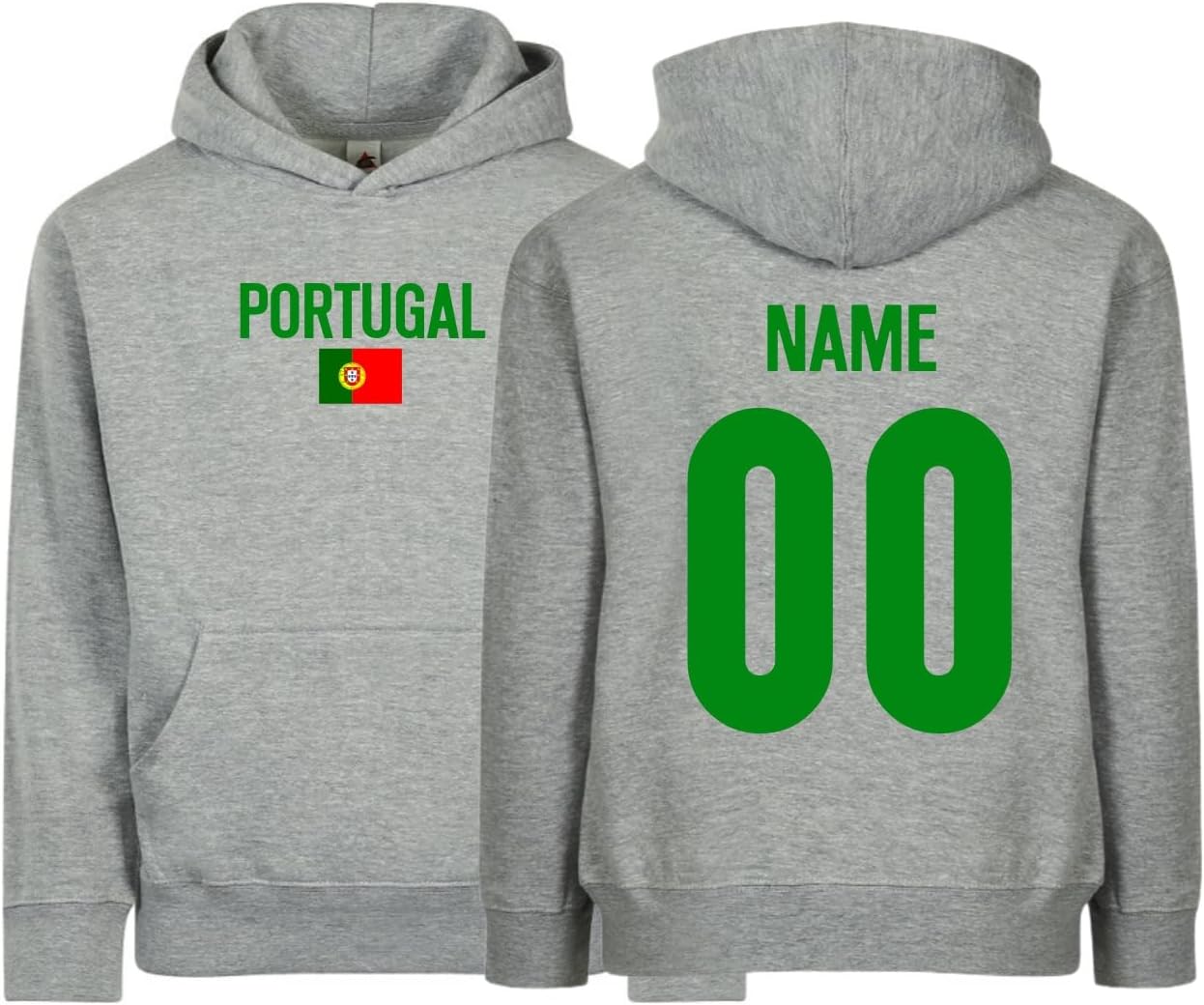 Personalized Portugal Flag Kids Hoodie