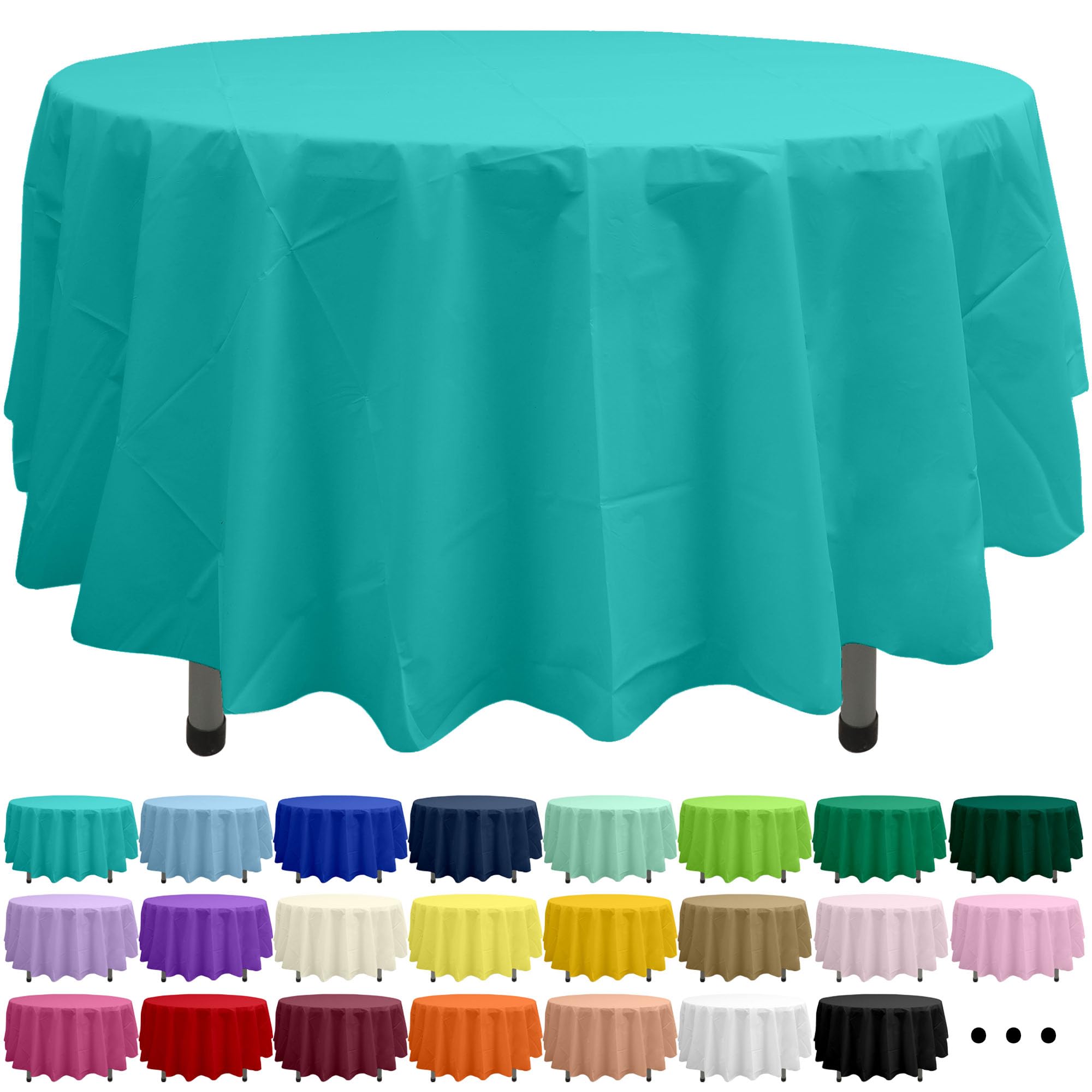 Party Ulyja Blush Pink 2 Pack Plastic Tablecloth Rectangle 54 x 108 Inches Disposable Pale Pastel Pink Reusable Table Covers for Dining, Birthday, Wedding, Picnic, Event and Outdoor Use — view 12