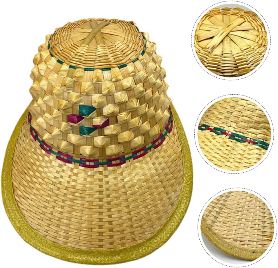Woven Sun Hat for Outdoor Activities Asian Farmer Hat for Beach Camping and Travel Stylish Sun
