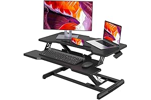 Joy Seeker Desk Converter with 30 Inch Depth