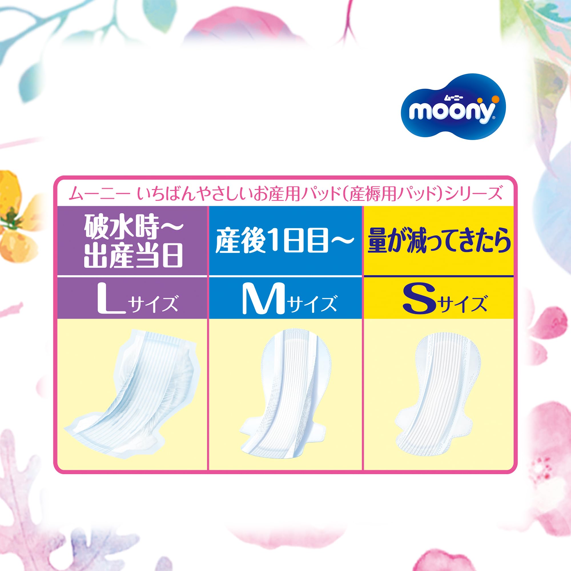 Amazon.co.jp: ムーニー いちばんやさしい お産用ケアパッド Mサイズ10 