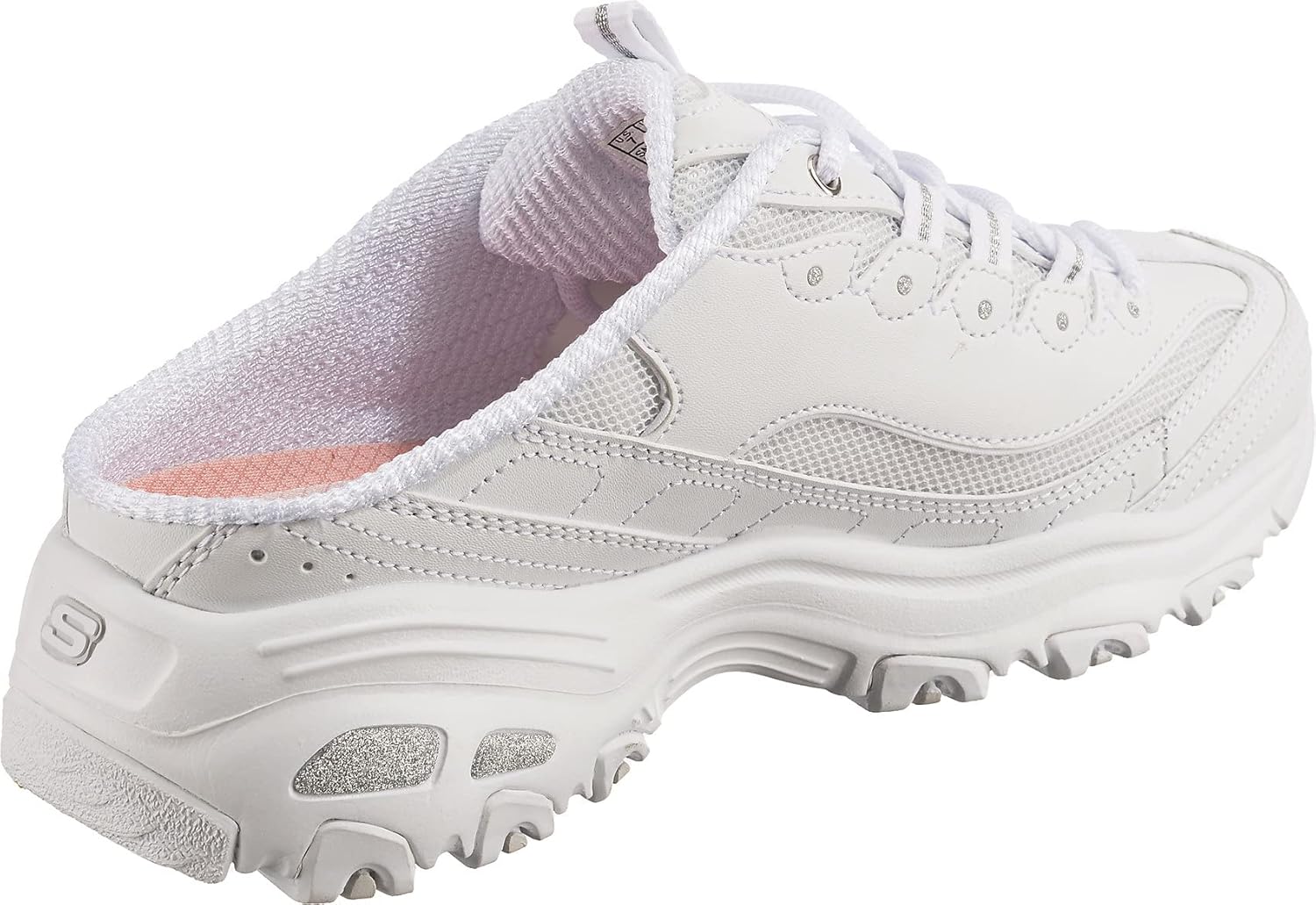 Skechers Women's D'Lites - Full Bliss Sneaker White/Silver - 149787-WSL